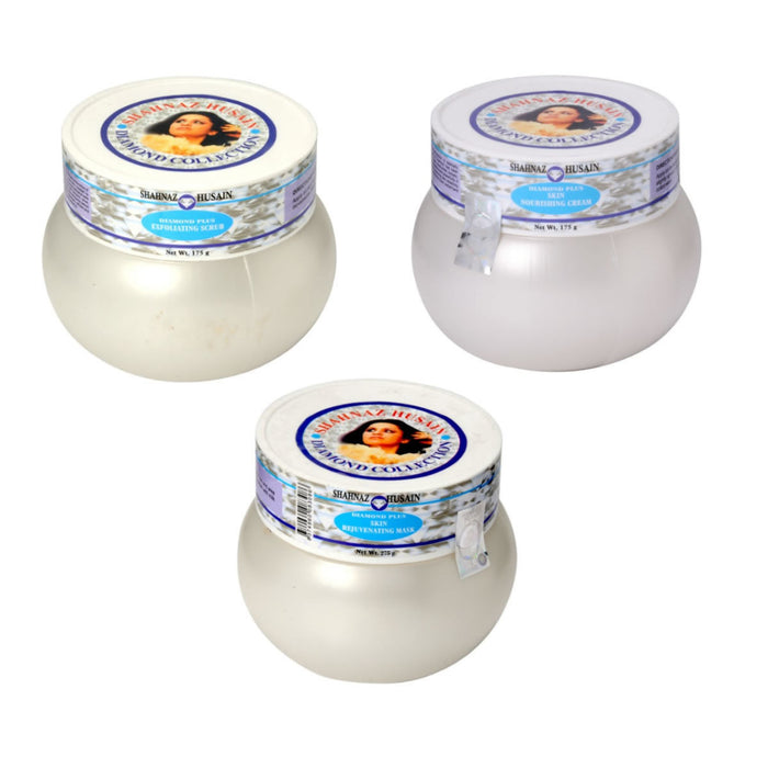 Shahnaz Husain Salon Size Diamond Facial Kit (Cream + Scrub + Mask)