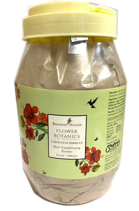 Shahnaz Husain Flower Botanics Carnation Hibiscus Hair Conditioning Powder 1000g