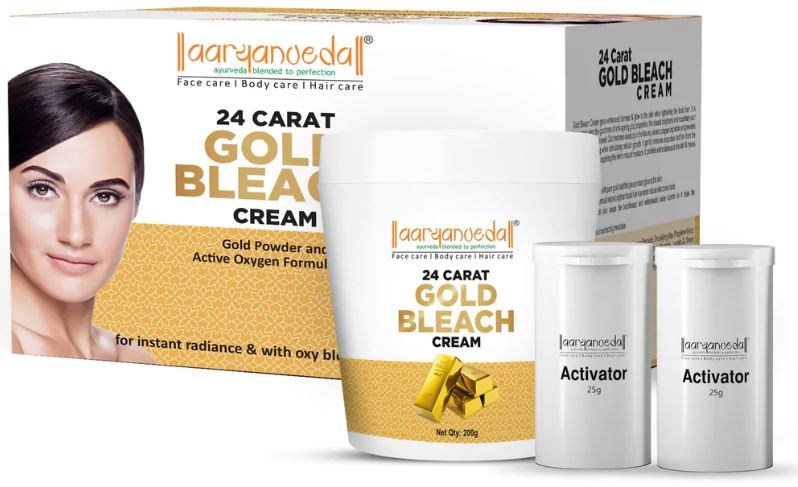 450g Aaryanveda 24 Carat Gold Bleach Cream