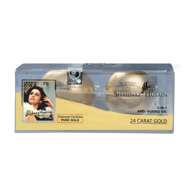 Shahnaz Husain Gold Skin Radiance Gel 30g + Moisturizing Cream 10g