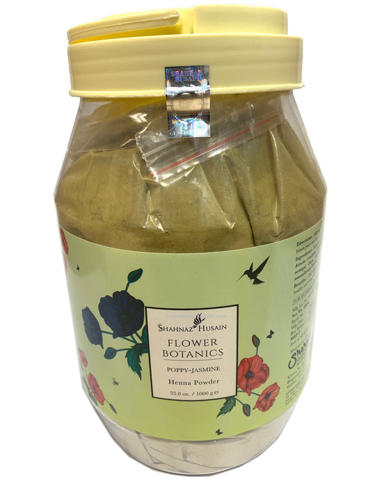 Shahnaz Husain Flower Power Botanics Henna Powder Poppy-Jasmine 1000g
