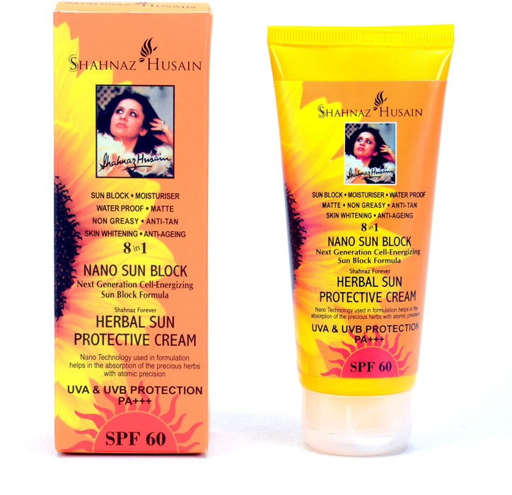 Shahnaz Husain 8 in 1 Nano Sun Block Cream SPF 60 100g