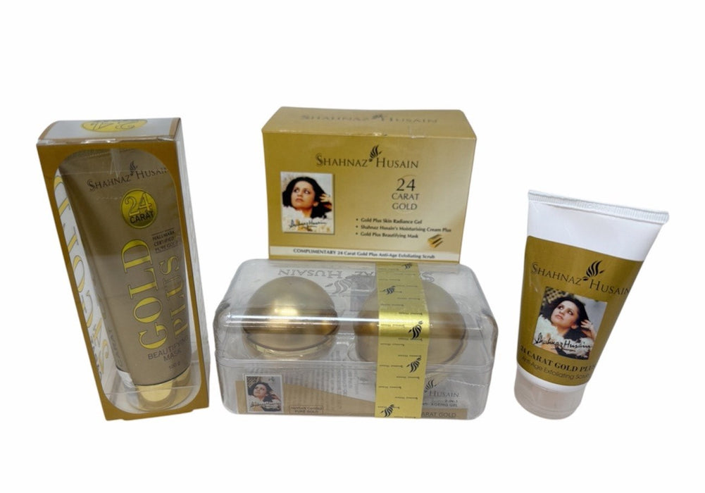 Shahnaz Husain Gold Facial Kit (Mask + Scrub + Gel Combo)