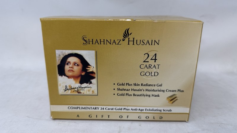 Shahnaz Husain Gold Facial Kit (Mask + Scrub + Gel Combo + Gold Foundation)