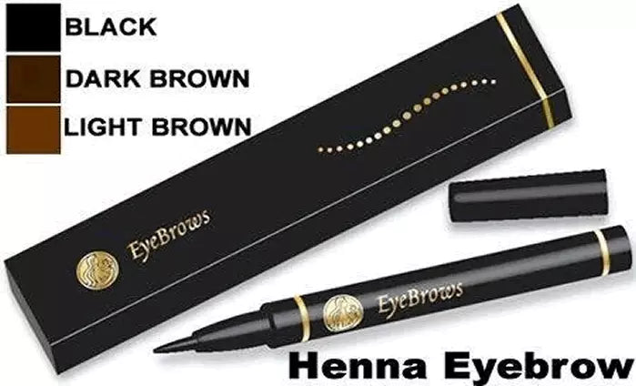 Henna Eye brow eyebrow Liner Pen Black Color