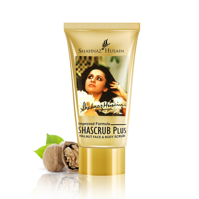 Shahnaz Husain Shascrub Plus – Walnut Face & Body Scrub