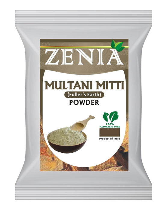 100g / 3.5oz Zenia Pure Fullers Earth Powder Multani Mitti Mud Natural ace Pack Powder