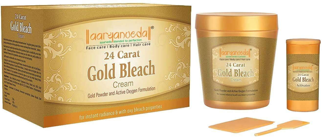 250g Aaryanveda 24 Carat Gold Bleach Cream